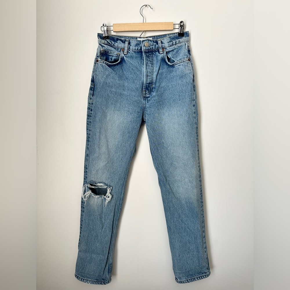 REFORMATION Cynthia High Rise Straight Leg Distressed Jeans Women’s Size 27